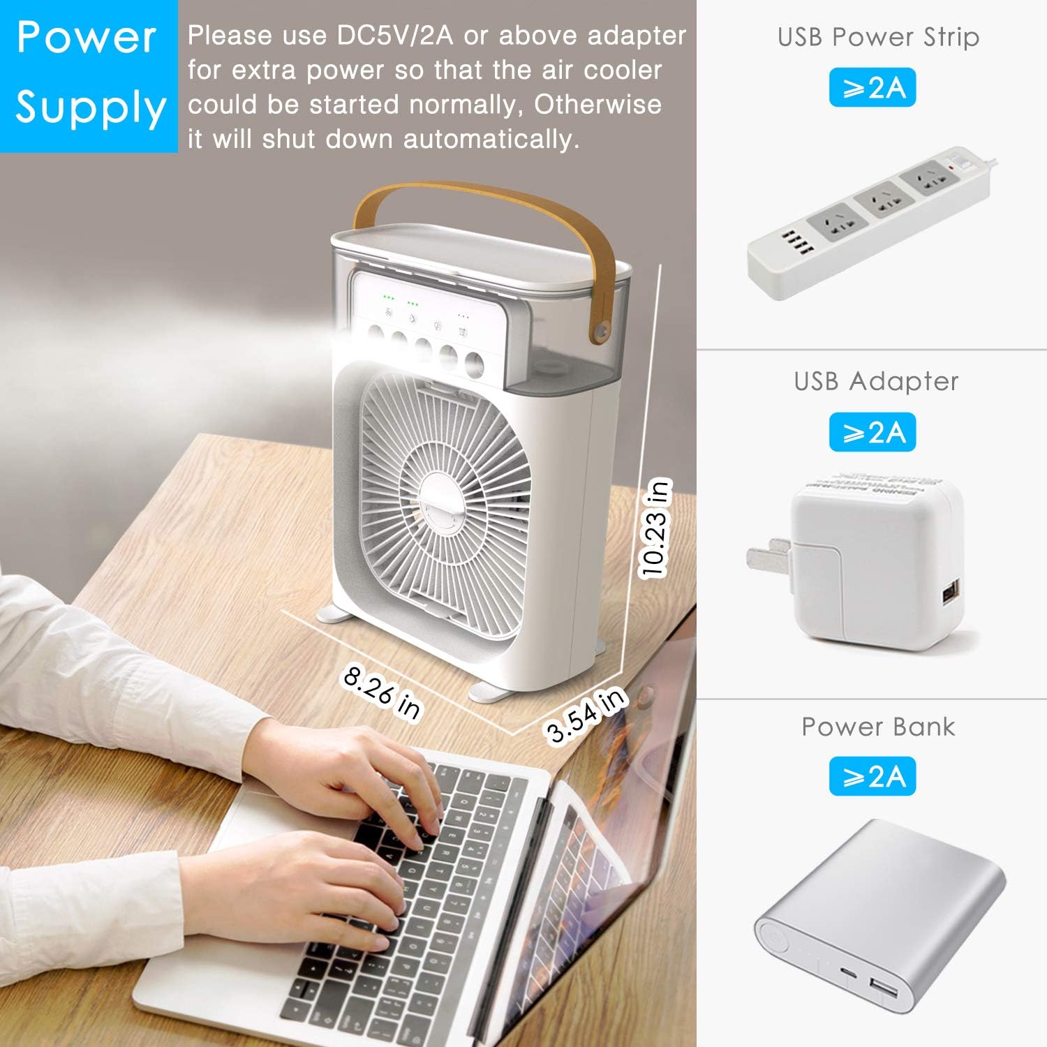 VentyPro, Ventilator cu gheata si pulverizare, portabil